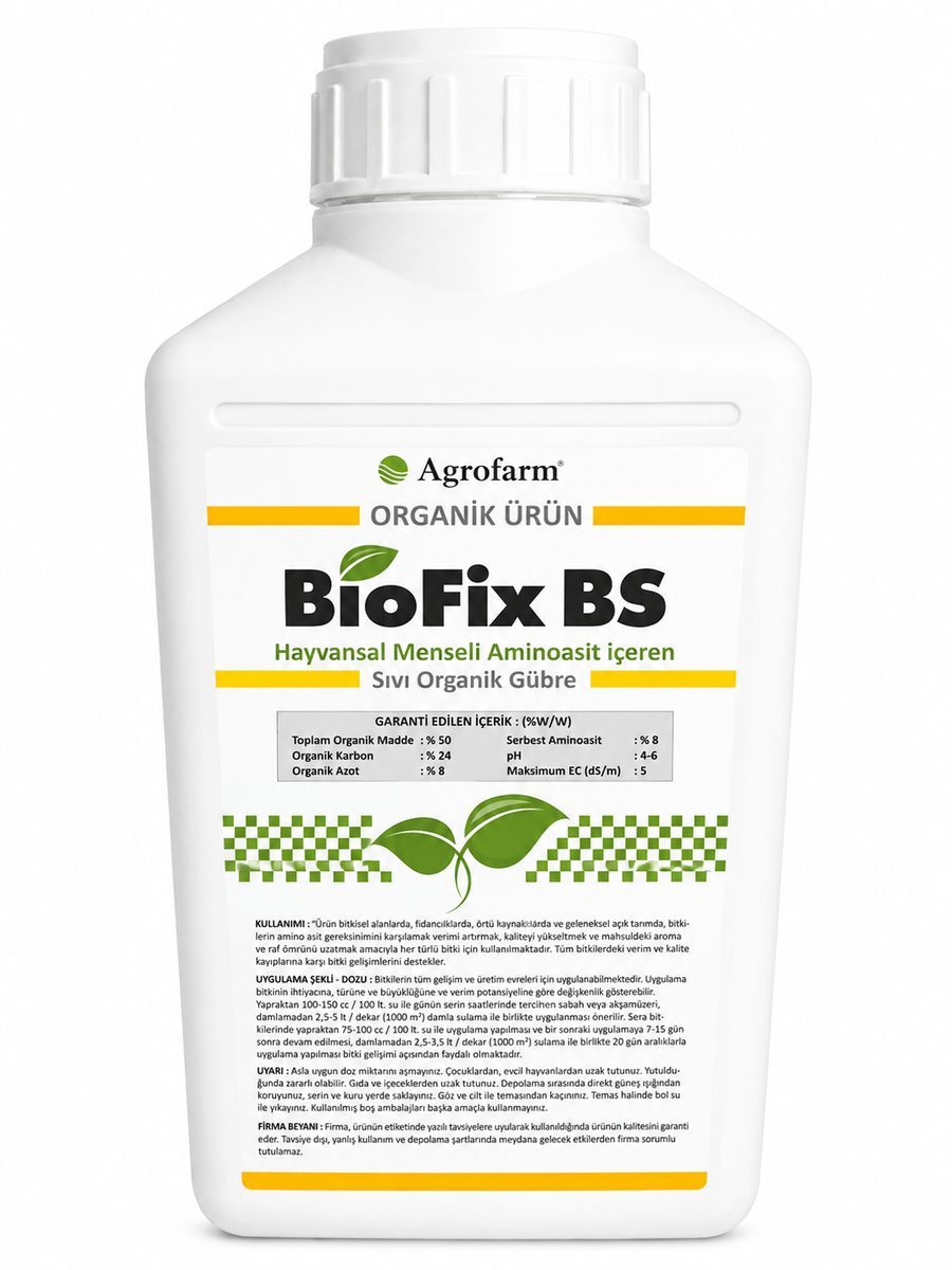 Agrofarm BioFix BS sıvı organik aminoasit gübresi